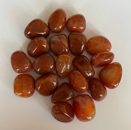 Oranssi tuliakaatti / Orange Fire Agate /Agate de feu orange S